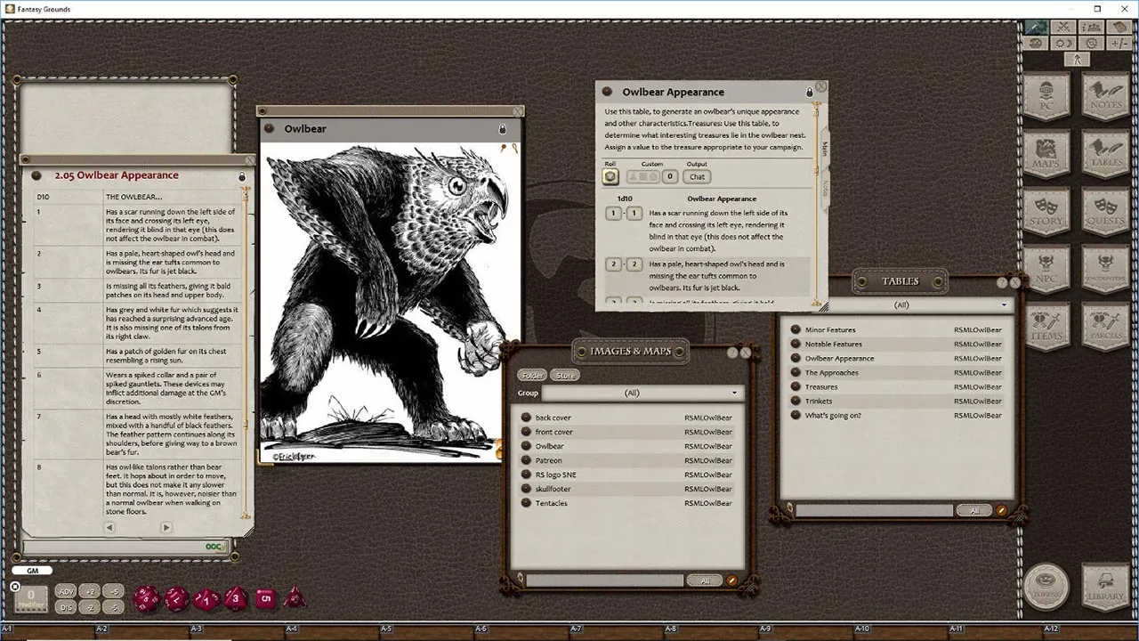 Fantasy Grounds - Monstrous Lair #1 Owlbear Nest (Any Ruleset) Screenshot 1