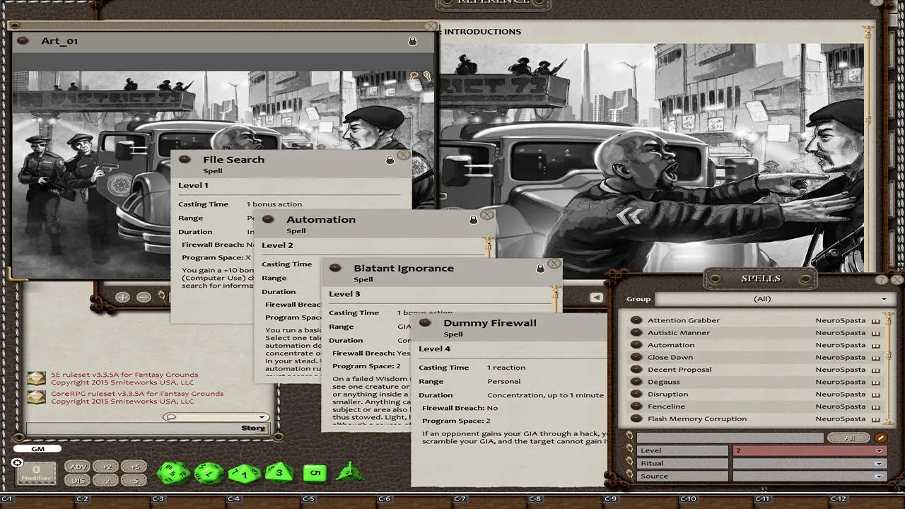 Fantasy Grounds - NeuroSpasta (5E) Screenshot 2