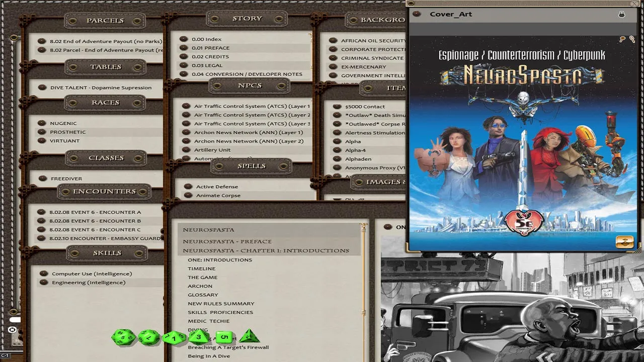 Fantasy Grounds - NeuroSpasta (5E) Screenshot 0