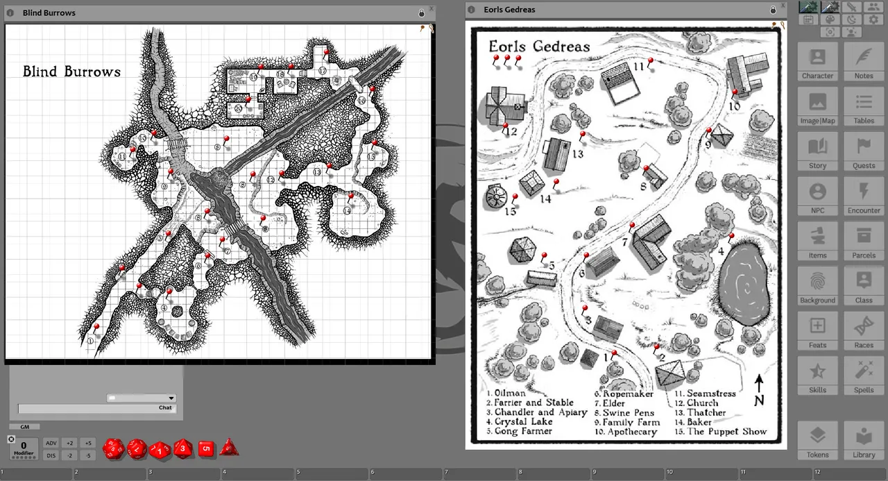 Fantasy Grounds - Quests of Doom 4: A Midnight Council of Quail (5E) Screenshot 3