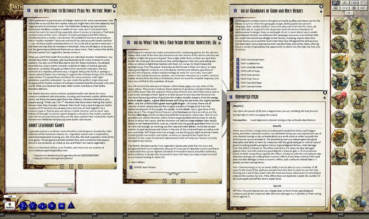Fantasy Grounds - Mythic Monsters #20: Guardians of Good (PFRPG) Screenshot 3