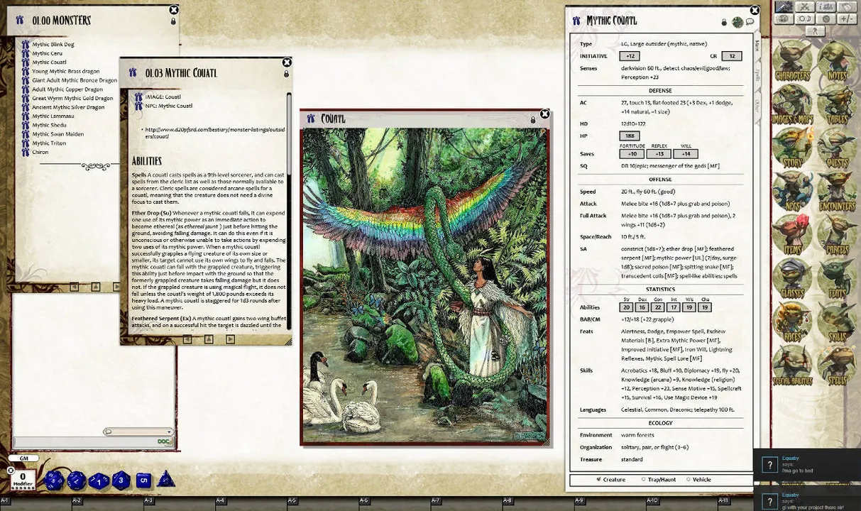 Fantasy Grounds - Mythic Monsters #20: Guardians of Good (PFRPG) Screenshot 1