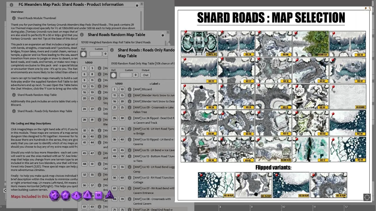 Fantasy Grounds - Meanders Map Pack: Shard Roads (Map Pack) Screenshot 3