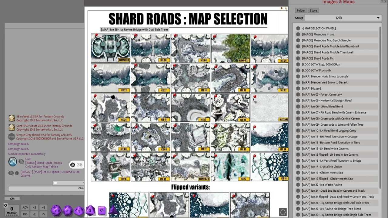 Fantasy Grounds - Meanders Map Pack: Shard Roads (Map Pack) Screenshot 1