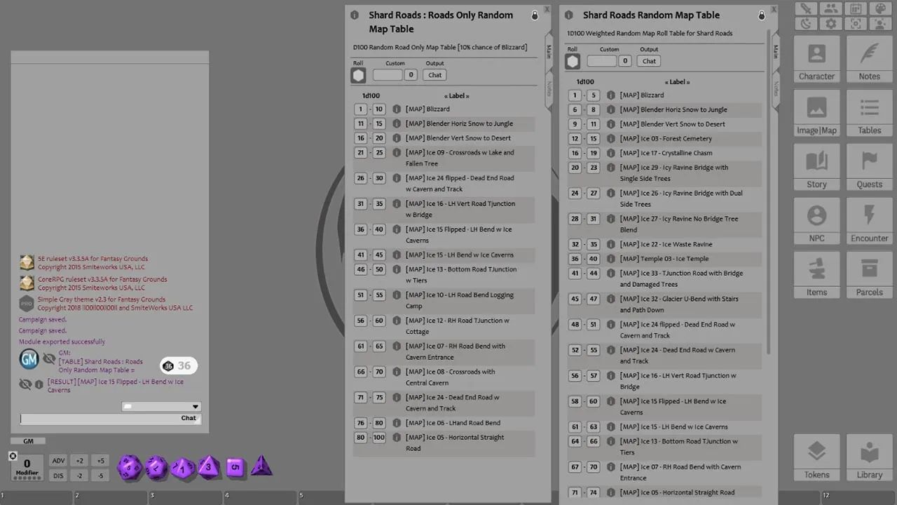 Fantasy Grounds - Meanders Map Pack: Shard Roads (Map Pack) Screenshot 0