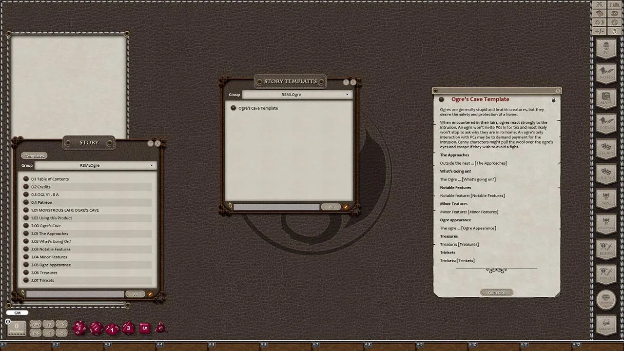 Fantasy Grounds - Monstrous Lair #3: Ogre Cave (Map Pack) Screenshot 2