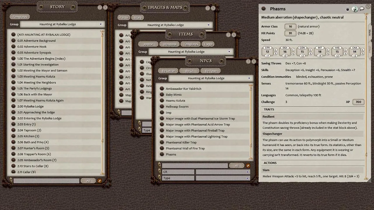 Fantasy Grounds - A17: Haunting at Rybalka Lodge (5E) Screenshot 2
