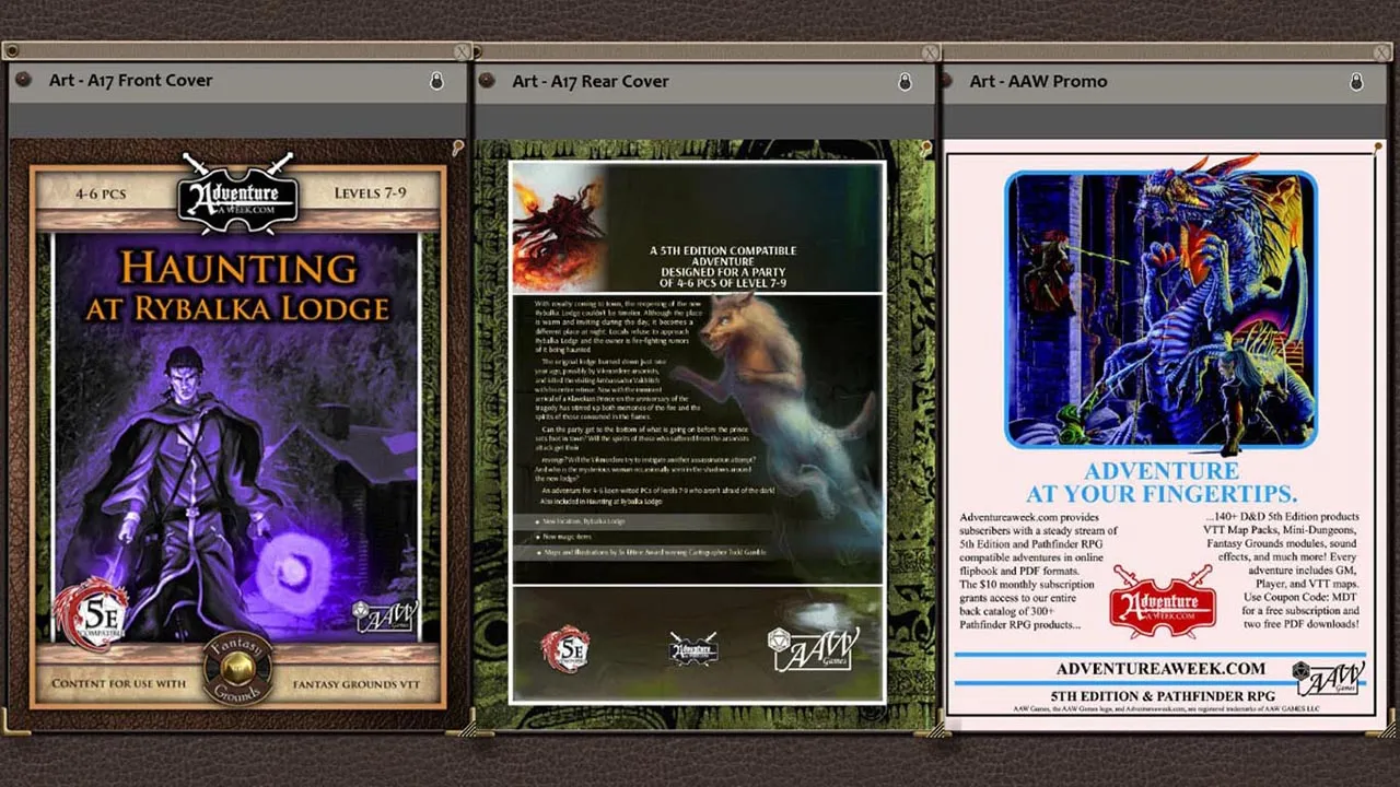 Fantasy Grounds - A17: Haunting at Rybalka Lodge (5E) Screenshot 1