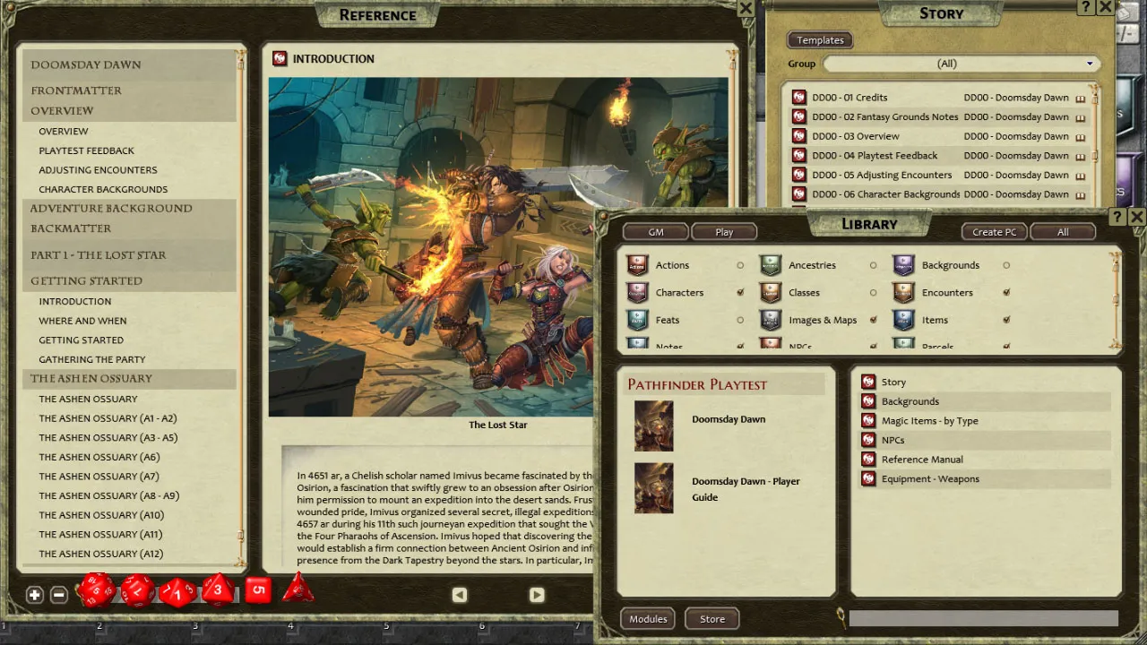 Fantasy Grounds - Pathfinder Playtest Adventure: Doomsday Dawn (PFRPG) Screenshot 1