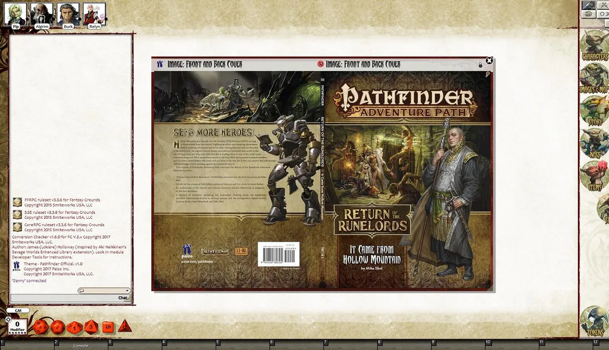 Fantasy Grounds - Pathfinder RPG - Return of the Runelords AP 2: It Came from Hollow Mountain (PFRPG) Screenshot 1