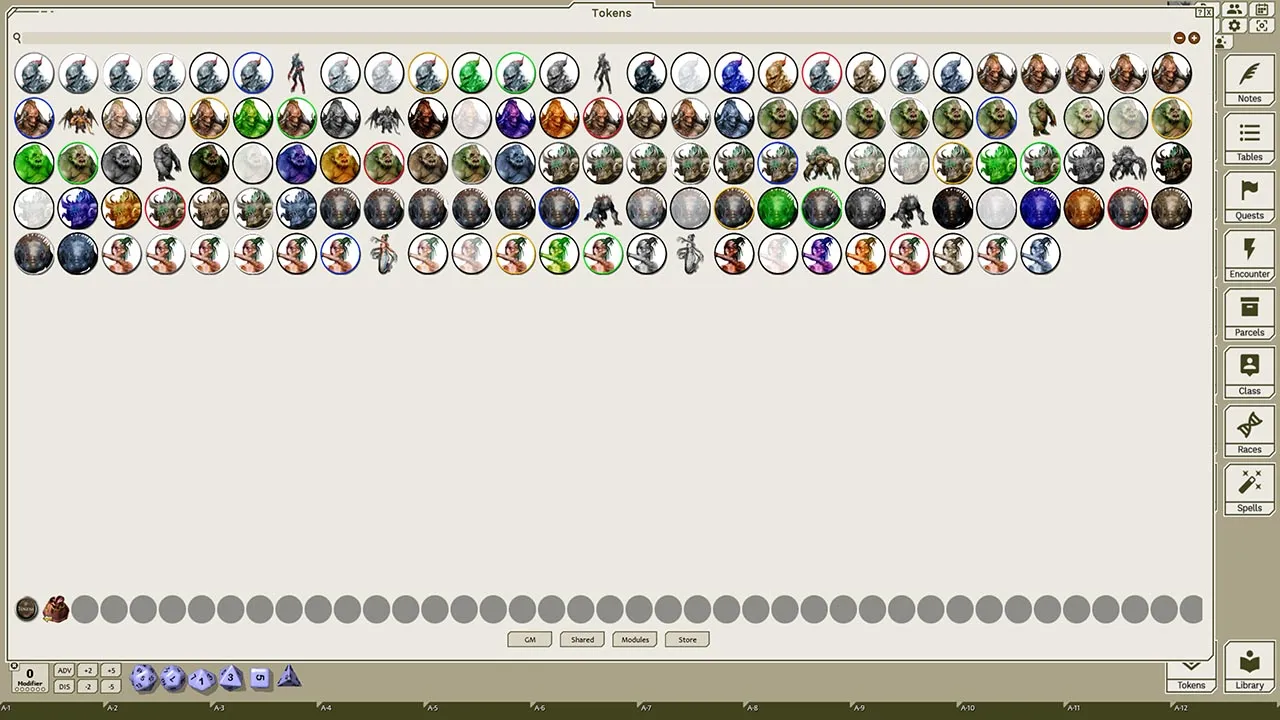 Fantasy Grounds - Creatures A-Z, Volume 5 (Token Pack) Screenshot 0