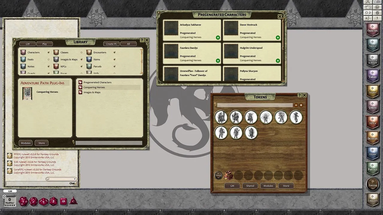 Fantasy Grounds - Conquering Heroes (PFRPG) Screenshot 0