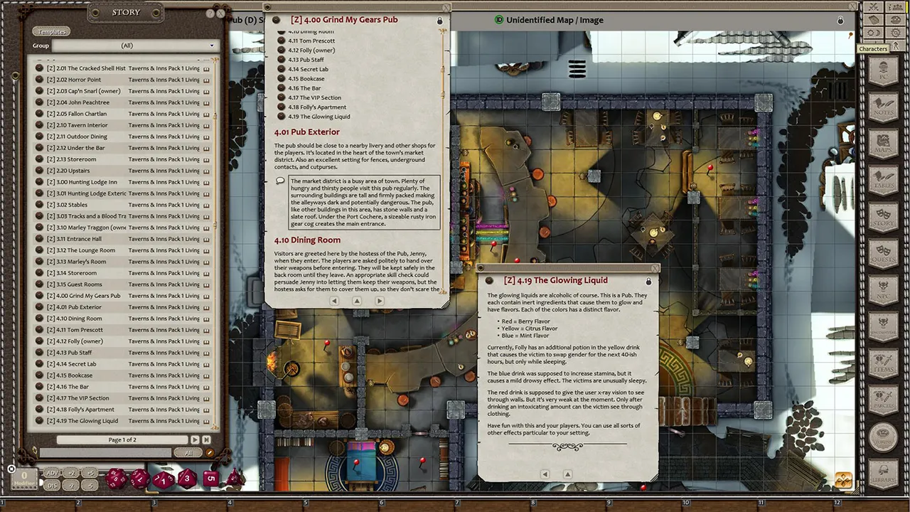 Fantasy Grounds - Taverns & Inns Pack 1 - Living Maps (Map Pack) Screenshot 3