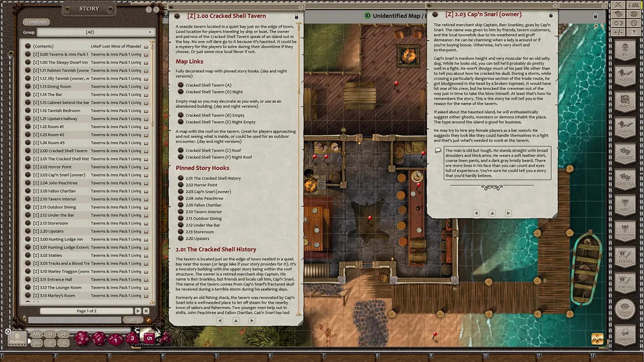 Fantasy Grounds - Taverns & Inns Pack 1 - Living Maps (Map Pack) Screenshot 2
