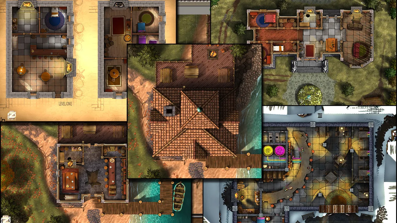 Fantasy Grounds - Taverns & Inns Pack 1 - Living Maps (Map Pack) Screenshot 4
