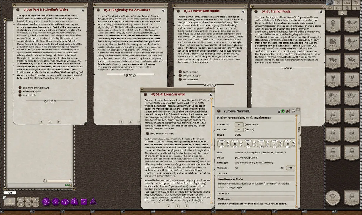 Fantasy Grounds - Quests of Doom 4: God of Ore (5E) Screenshot 4