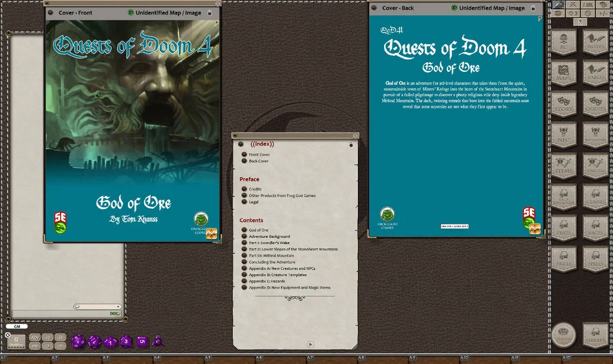 Fantasy Grounds - Quests of Doom 4: God of Ore (5E) Screenshot 0