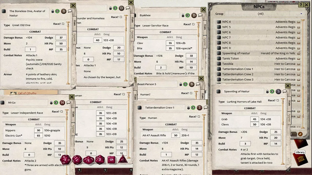 Fantasy Grounds - Ripples From Carcosa (CoC7E) Screenshot 1