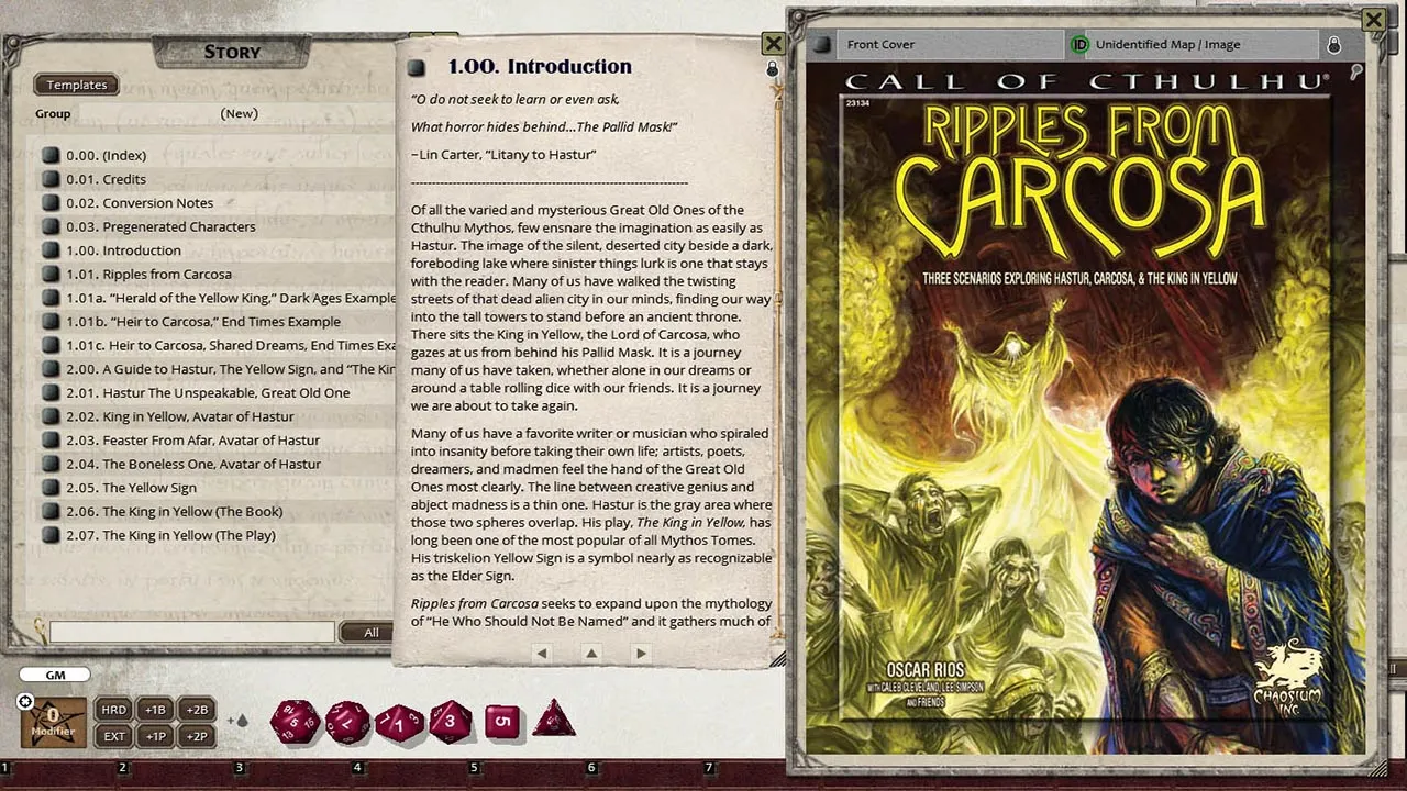 Fantasy Grounds - Ripples From Carcosa (CoC7E) Screenshot 2