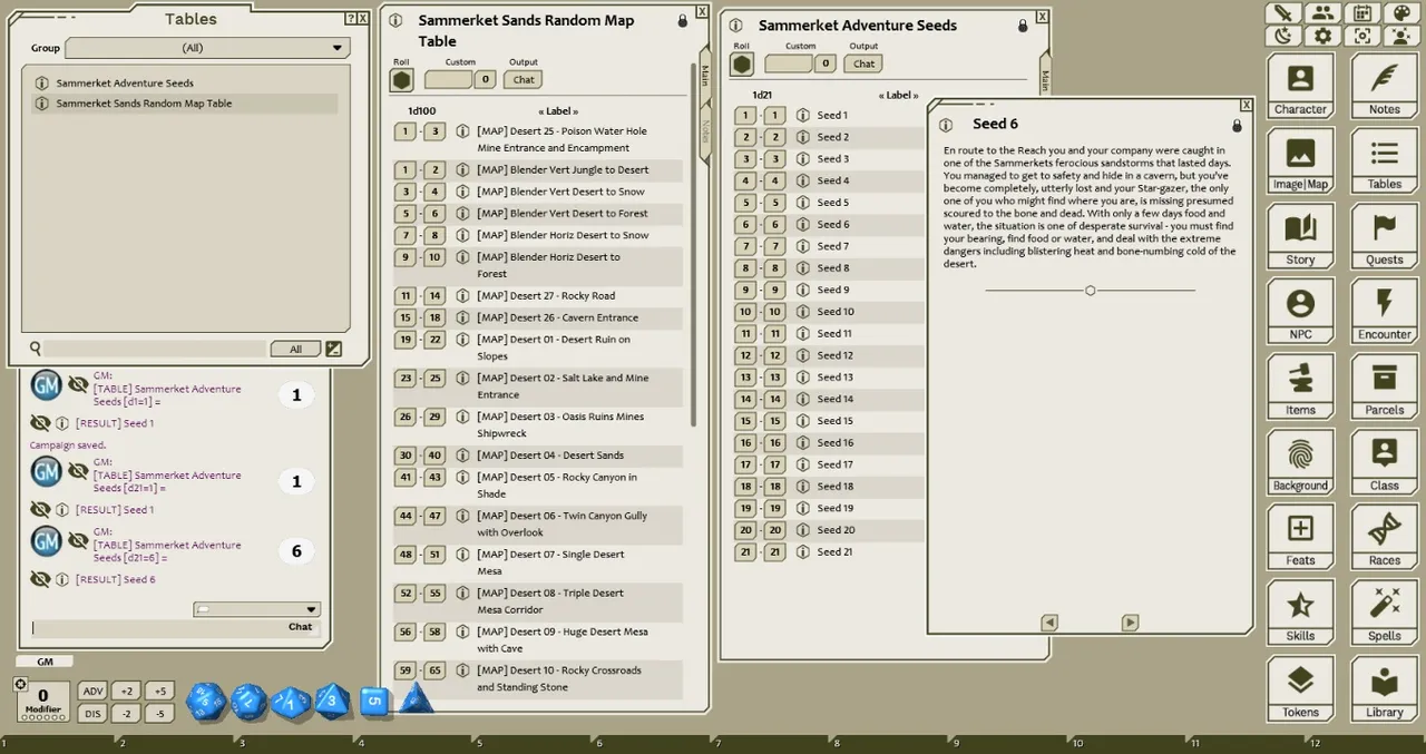 Fantasy Grounds - Meanders Map Pack: Sammerket Sands (Map Pack) Screenshot 0