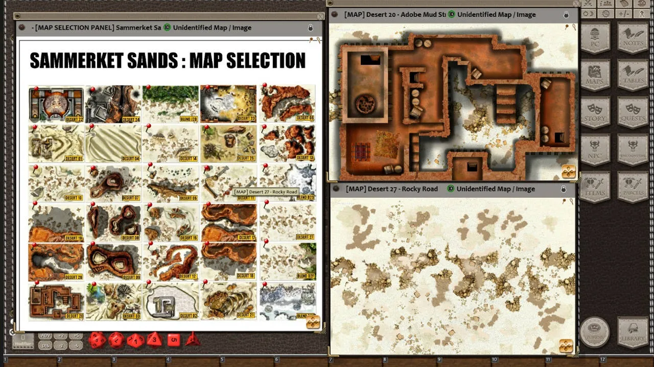 Fantasy Grounds - Meanders Map Pack: Sammerket Sands (Map Pack) Screenshot 7