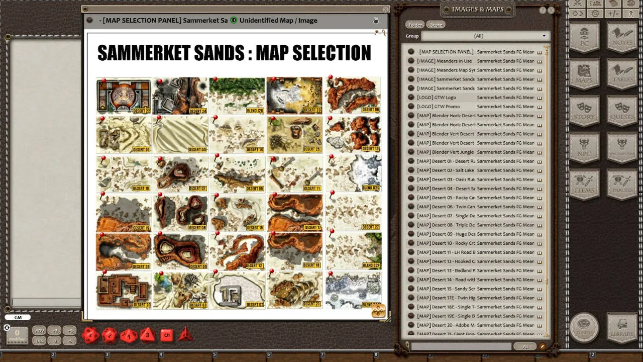 Fantasy Grounds - Meanders Map Pack: Sammerket Sands (Map Pack) Screenshot 6
