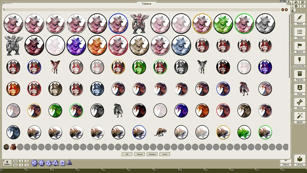 Fantasy Grounds - Creatures A-Z, Volume 6 (Token Pack) Screenshot 2