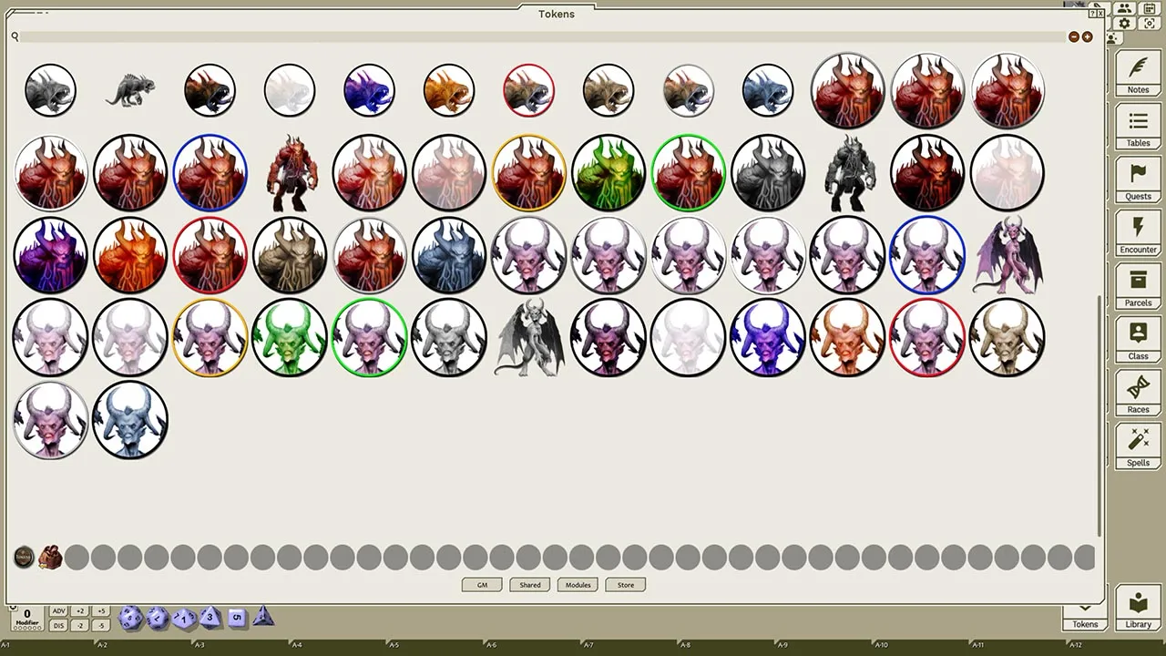 Fantasy Grounds - Creatures A-Z, Volume 6 (Token Pack) Screenshot 3