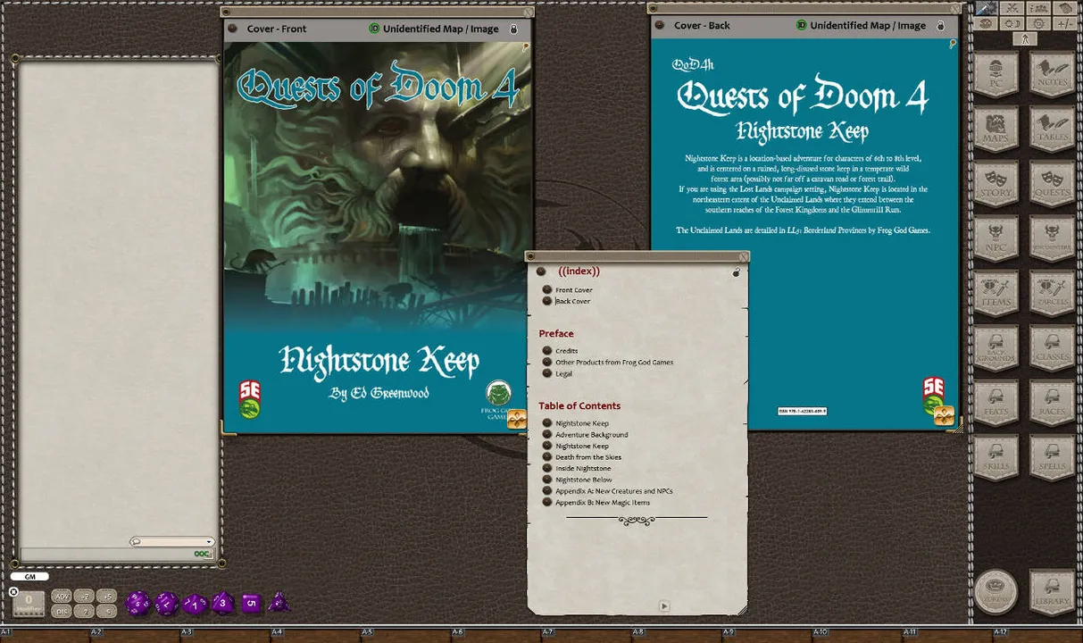 Fantasy Grounds - Quests of Doom 4: Nightstone Keep (5E) Screenshot 0