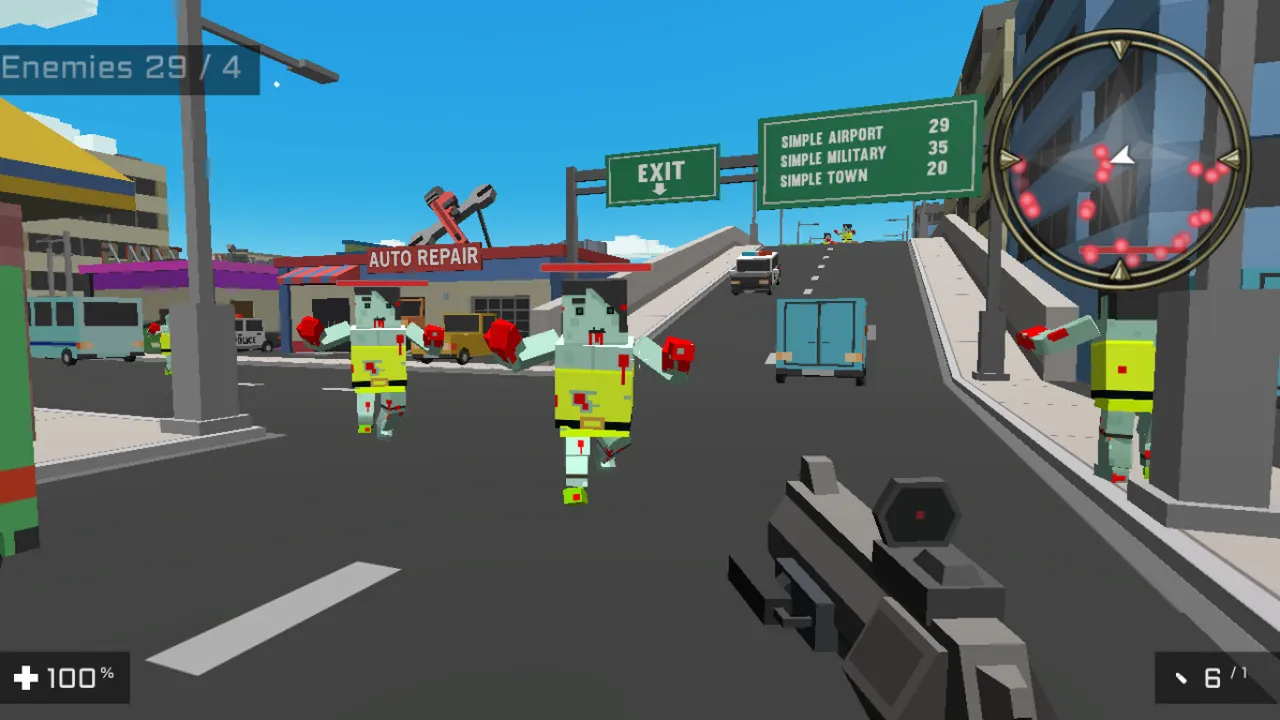 Square Head Zombies 2 - FPS Game Screenshot 2