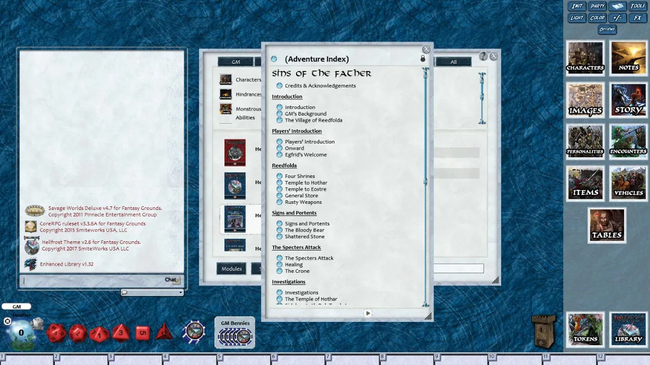 Fantasy Grounds - Hellfrost: Sins of the Father (Savage Worlds) Screenshot 1