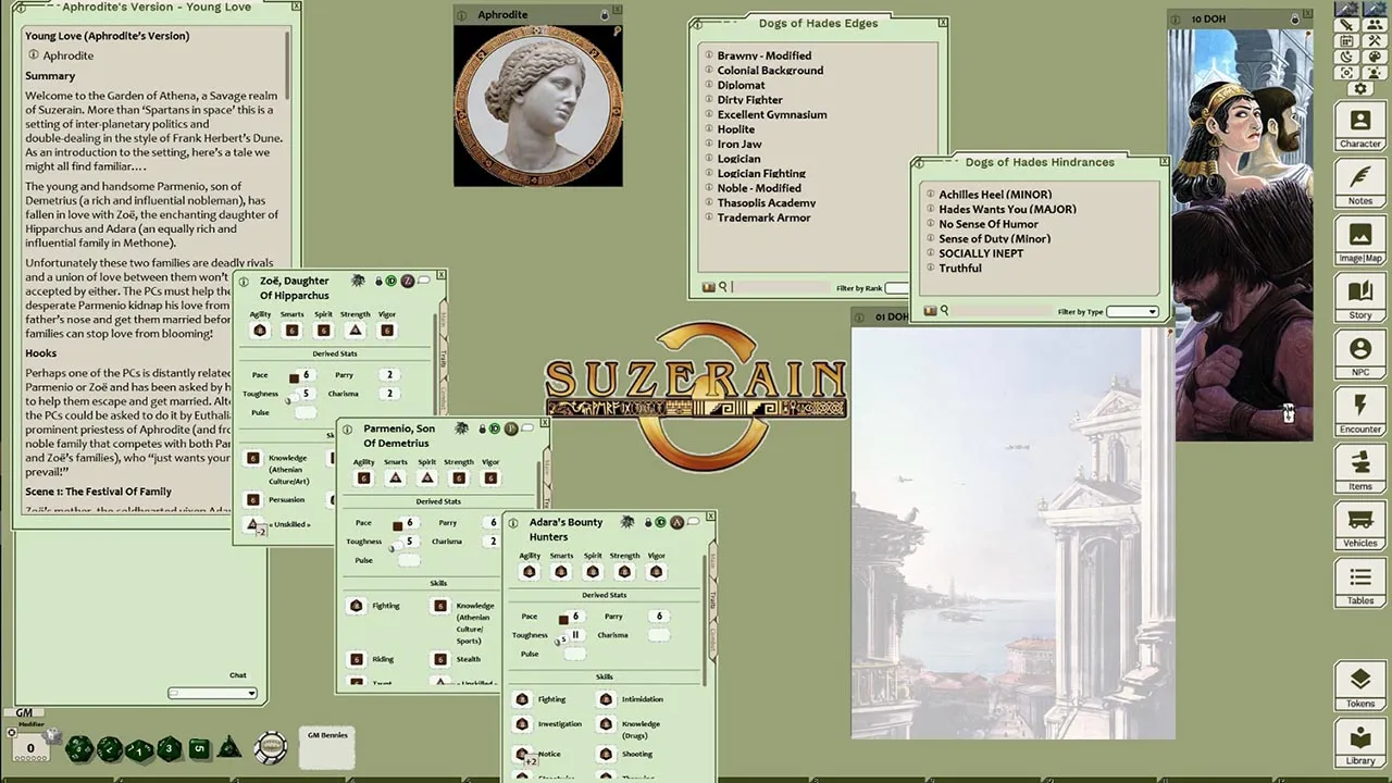 Fantasy Grounds - Dogs of Hades Intro Pack (Savage Worlds) Screenshot 1