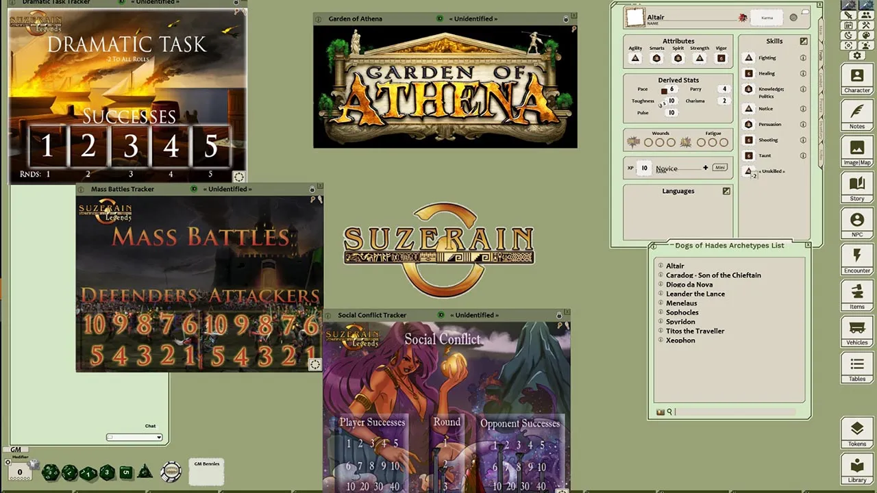 Fantasy Grounds - Dogs of Hades Intro Pack (Savage Worlds) Screenshot 0