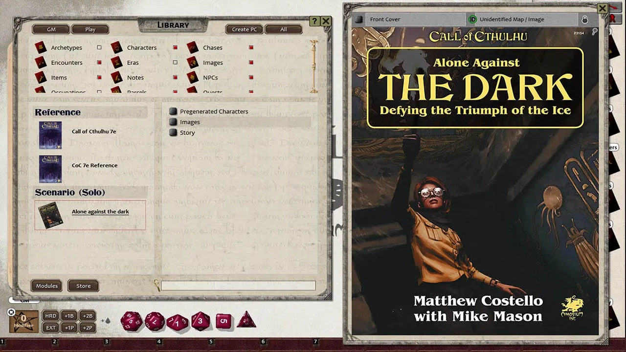 Fantasy Grounds - Alone Against the Dark (Call of Cthulhu 7E) Screenshot 1