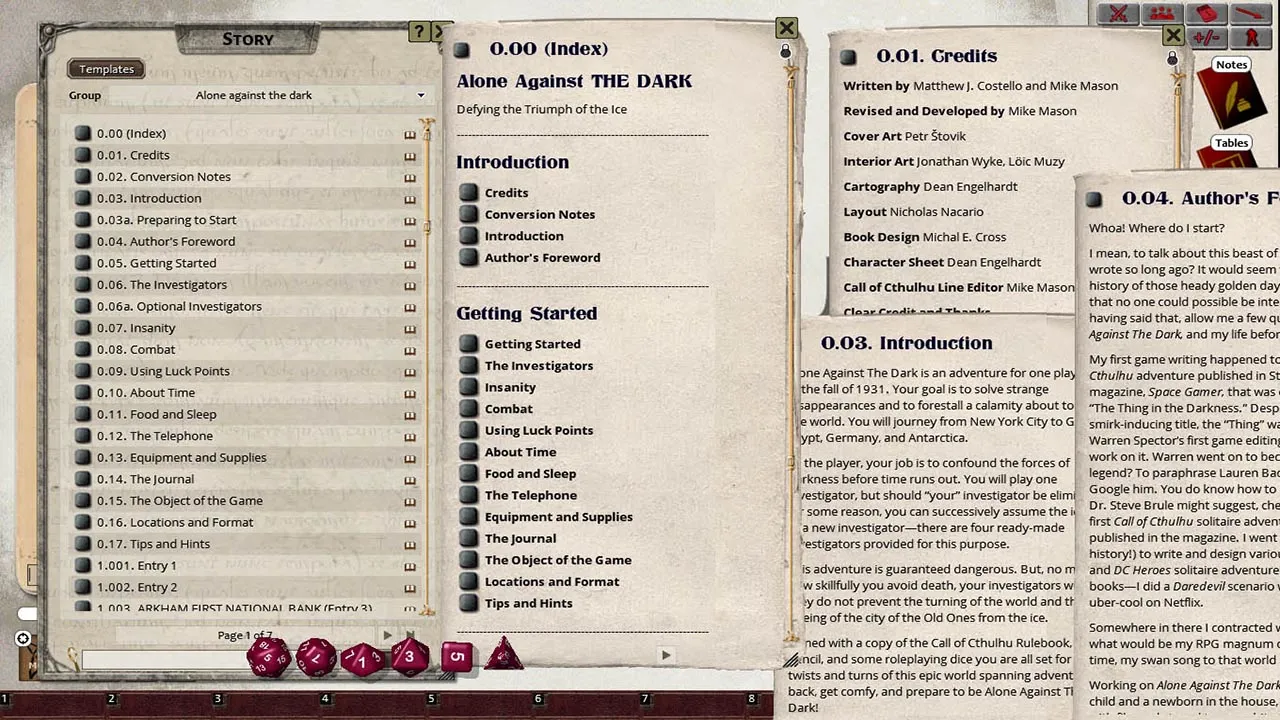 Fantasy Grounds - Alone Against the Dark (Call of Cthulhu 7E) Screenshot 4
