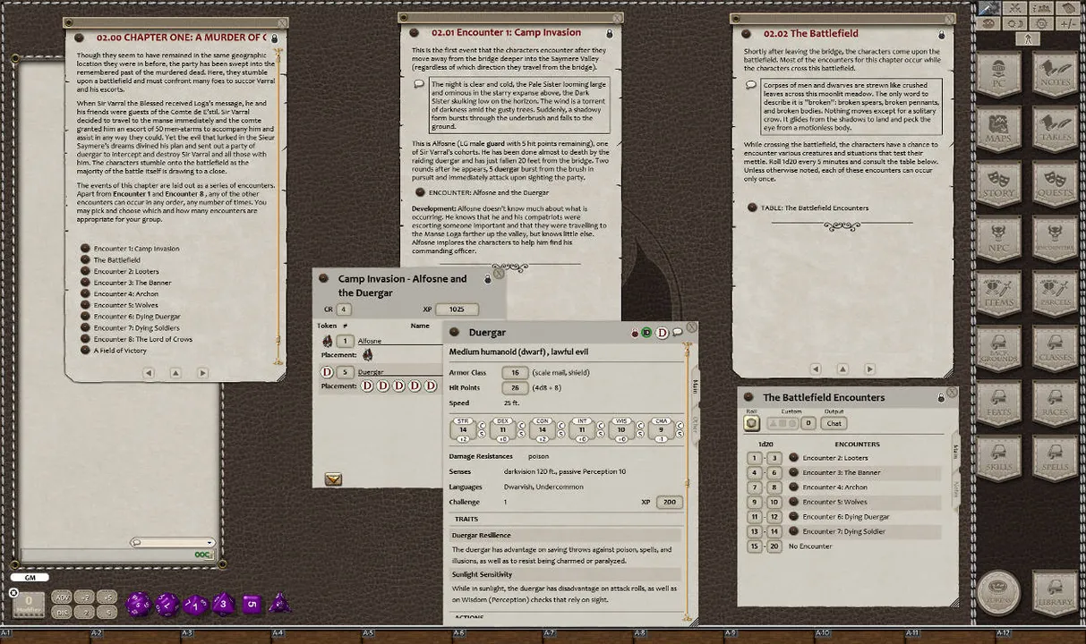 Fantasy Grounds - Quests of Doom 4: The Covered Bridge (5E) Screenshot 3