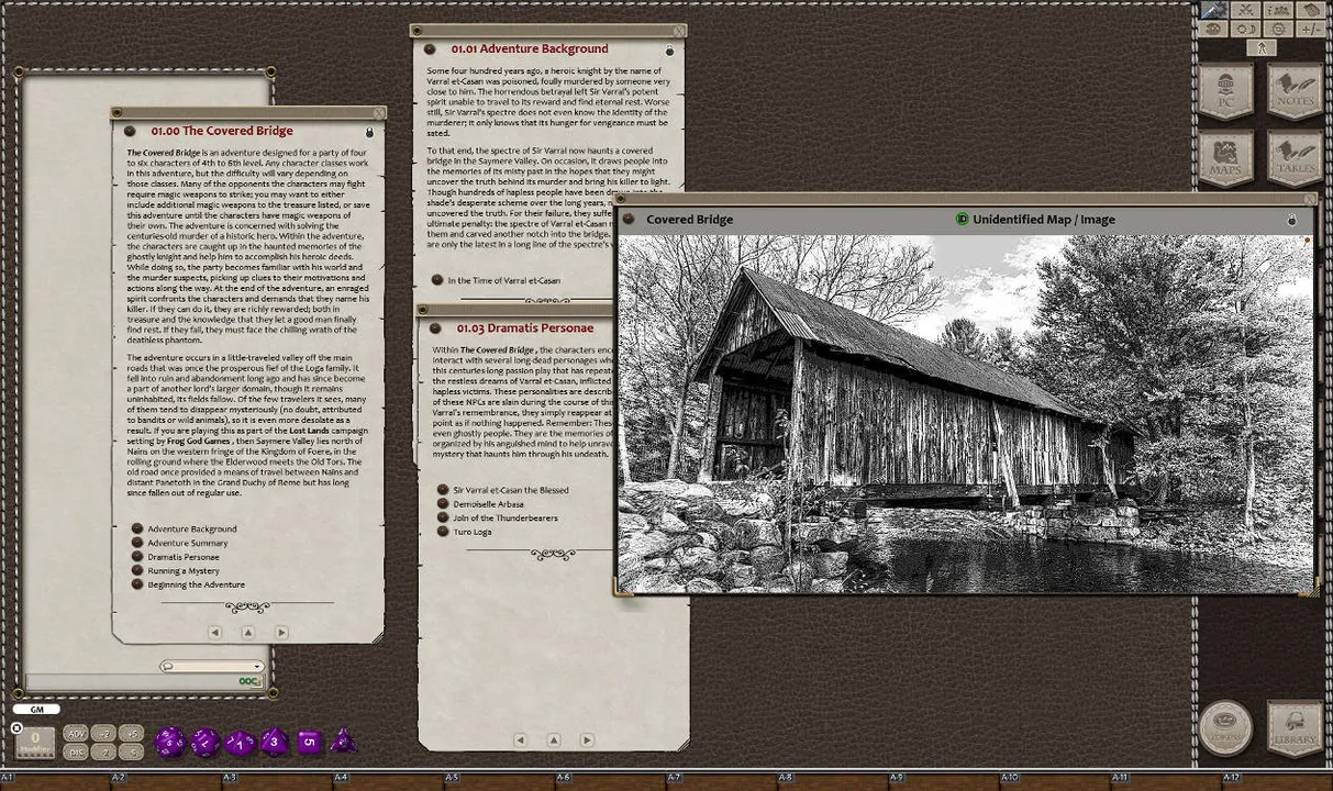 Fantasy Grounds - Quests of Doom 4: The Covered Bridge (5E) Screenshot 2