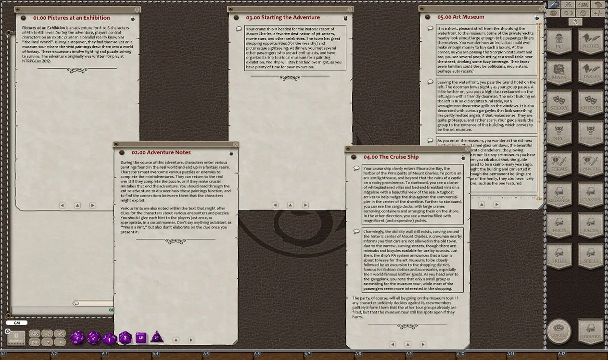 Fantasy Grounds - Quests of Doom 4: Pictures at an Exhibition (5E) Screenshot 4
