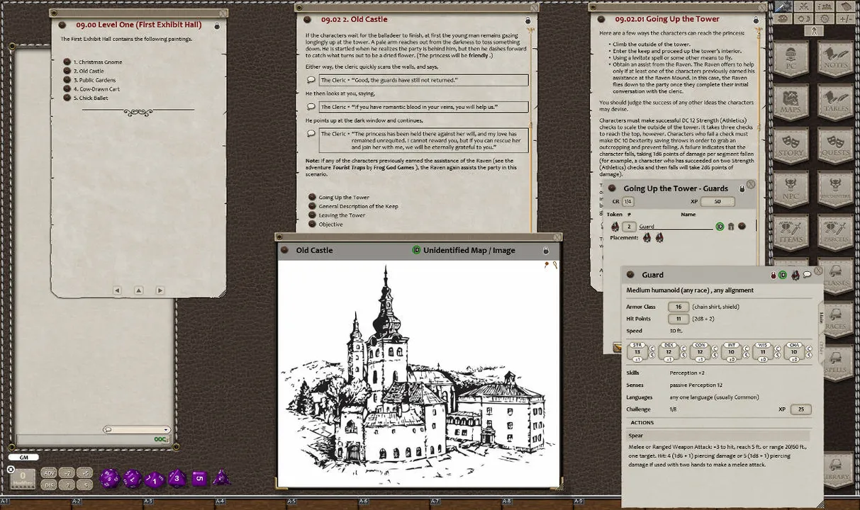 Fantasy Grounds - Quests of Doom 4: Pictures at an Exhibition (5E) Screenshot 1