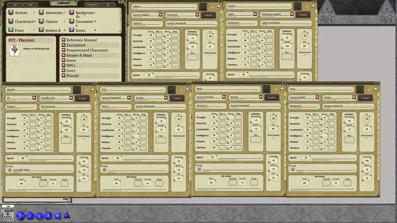 Fantasy Grounds - Pathfinder Society Playtest Scenario #2: Raiders of Shrieking Peak (PFRPG2) Screenshot 4