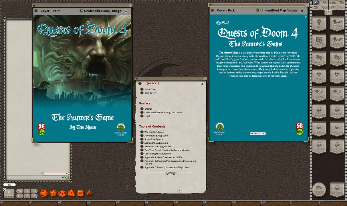 Fantasy Grounds: Quests of Doom 4 - The Hunter's Game (5E) Screenshot 0