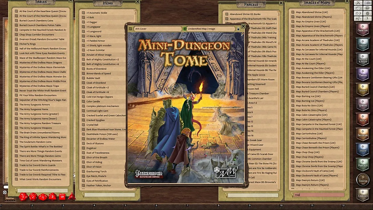 Fantasy Grounds - Mini-Dungeon Tome (PFRPG) Screenshot 1