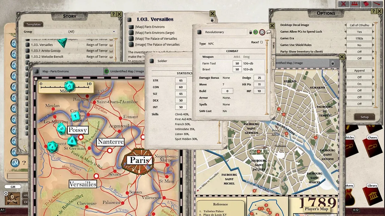 Fantasy Grounds - Reign of Terror (CoC7E) Screenshot 4