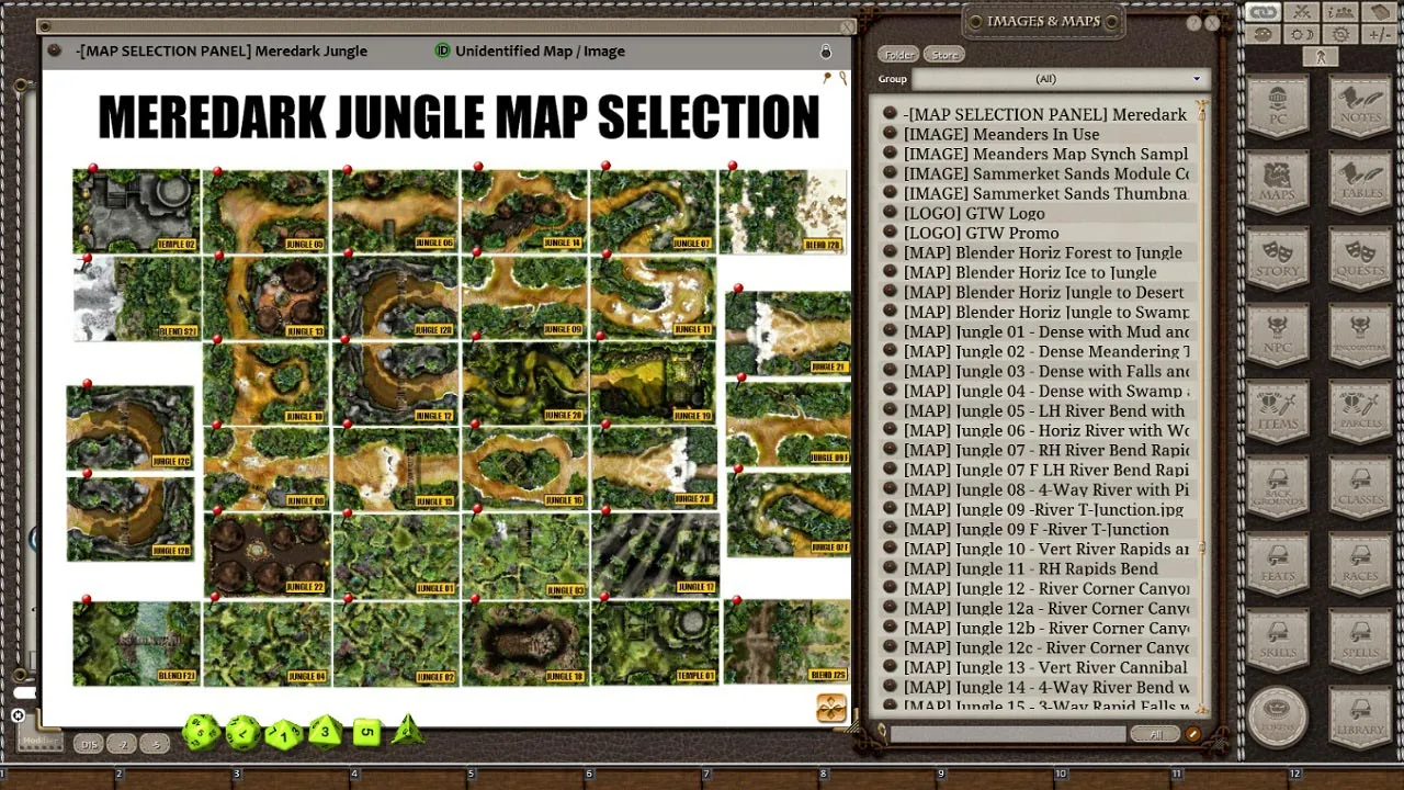 Fantasy Grounds - Meanders Map Pack: Meredark Jungle (Map Pack) Screenshot 4