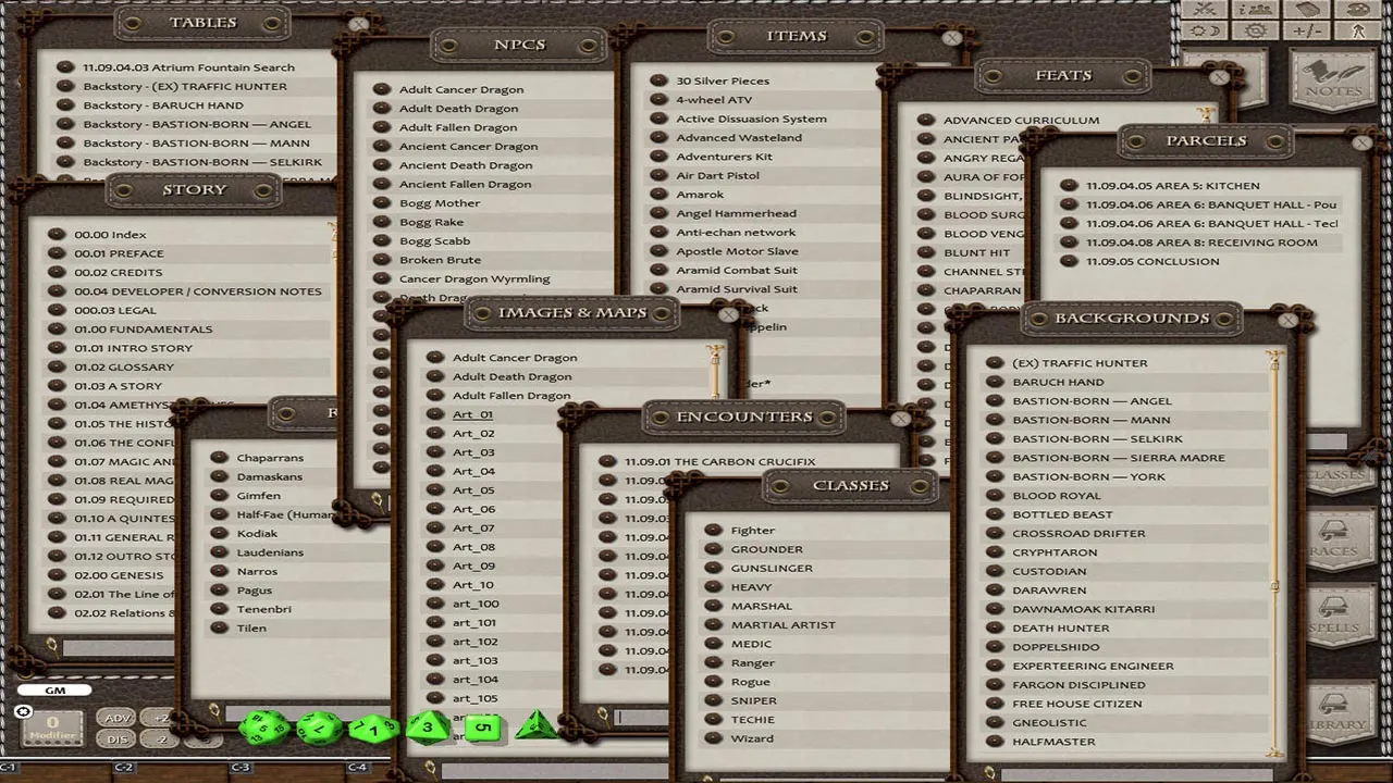 Fantasy Grounds - Amethyst: Quintessence (5E) Screenshot 1