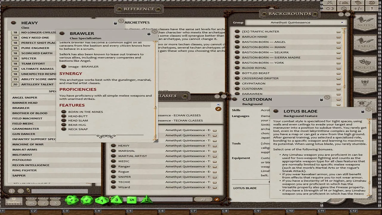 Fantasy Grounds - Amethyst: Quintessence (5E) Screenshot 2