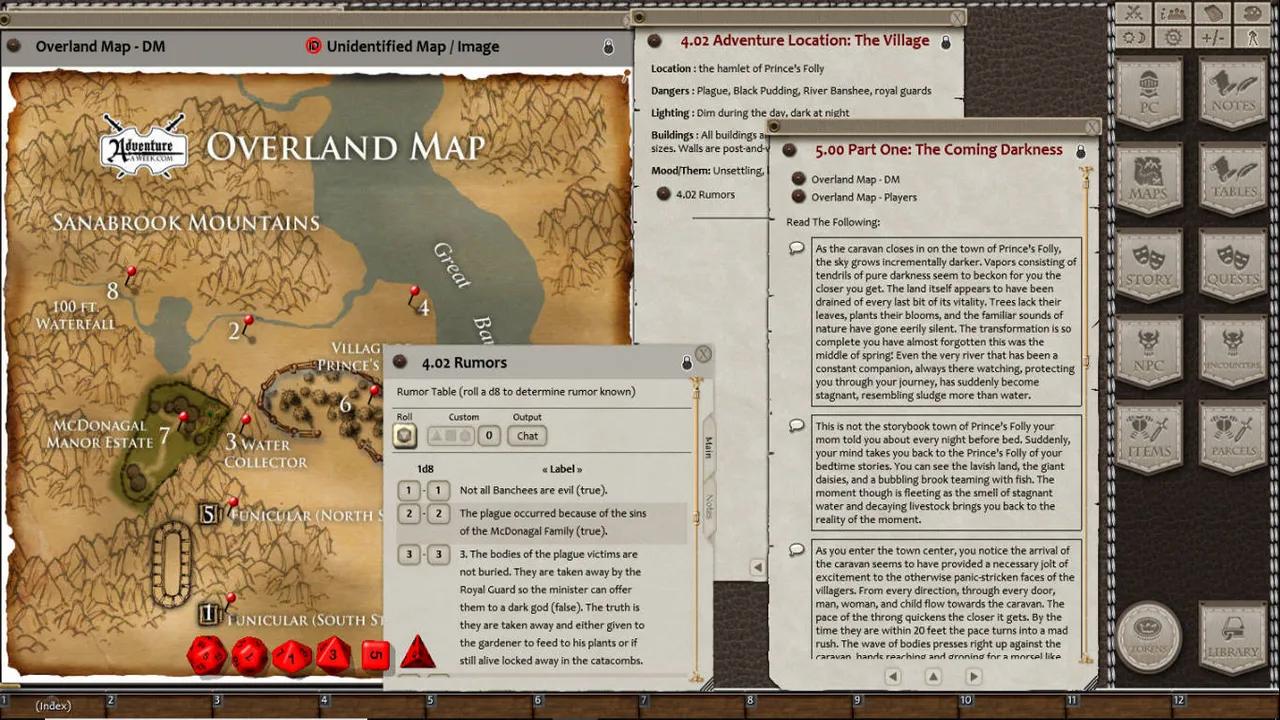 Fantasy Grounds - B06: Cry of Ill Omen (5E) Screenshot 2