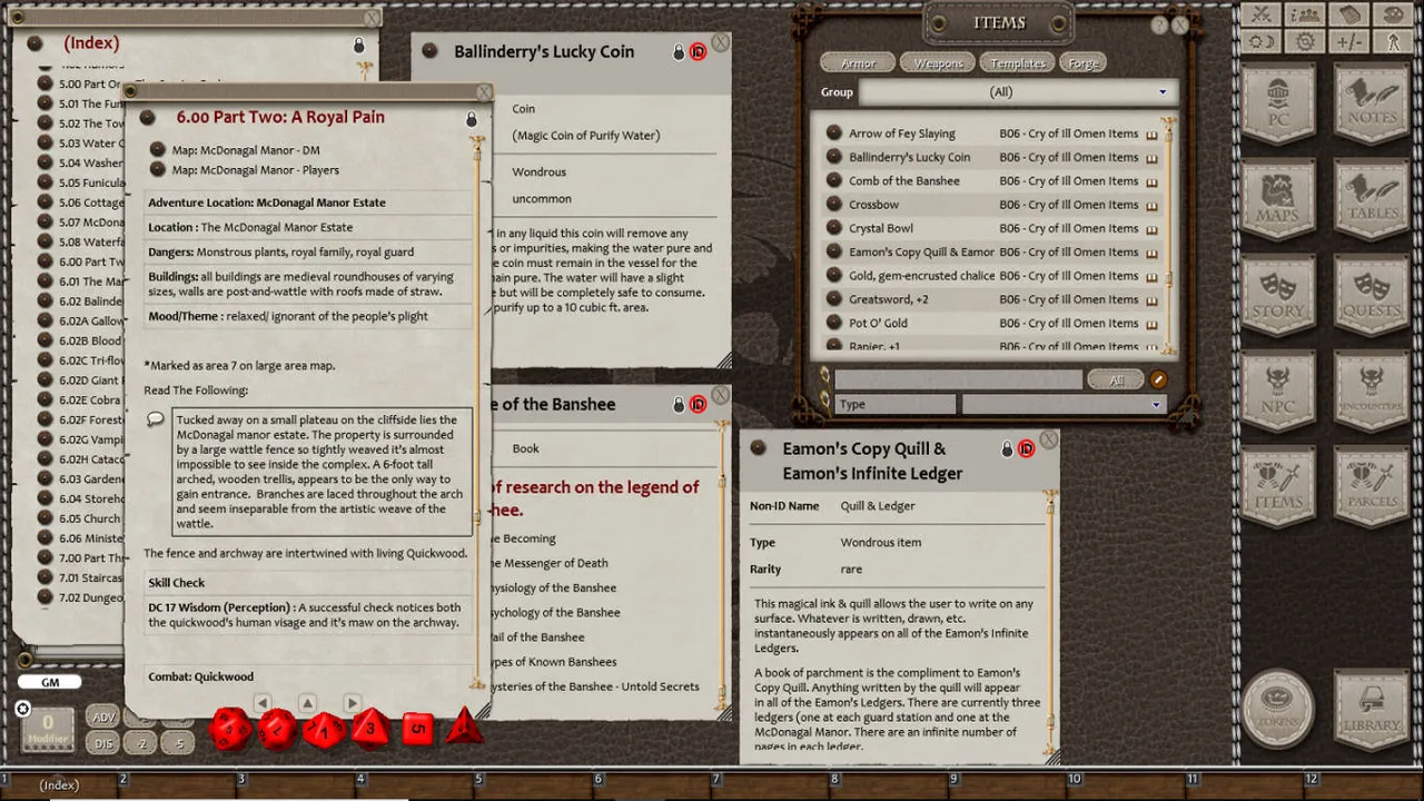 Fantasy Grounds - B06: Cry of Ill Omen (5E) Screenshot 4