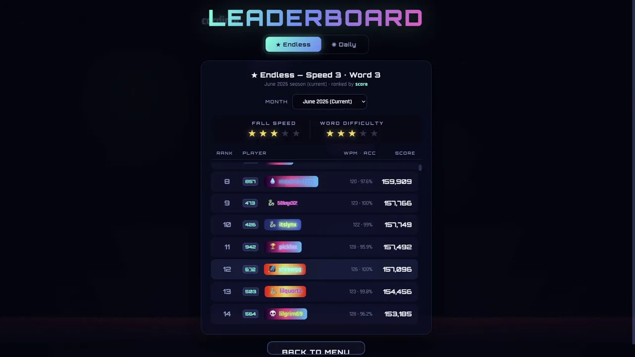 Typerain Screenshot 3