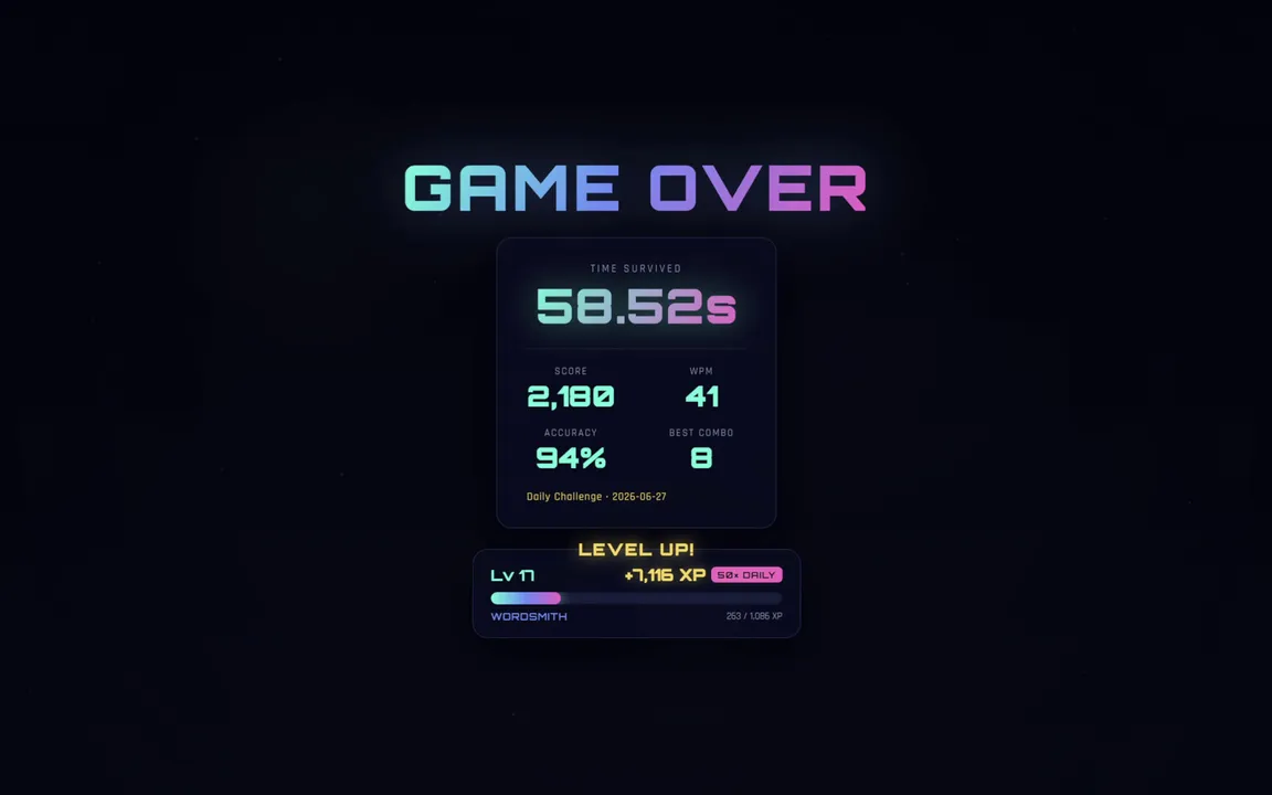 Typerain Screenshot 4
